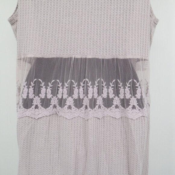 Vocal Sheer Lace Vest Womens XL Purple Romantic Ethereal Cottagecore Fairycore - Picture 14 of 16